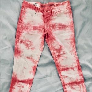 NWOT pink white jr 1 skinny jeans Mossimo